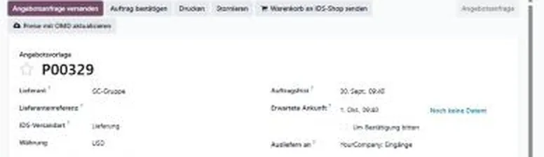 „Preise mit OMD aktualisieren“ direkt im Beleg